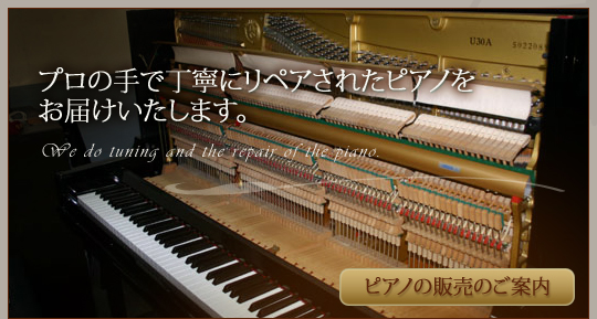 ピアノ調律 東京 中古ピアノ 販売 買取 修理｜タナカピアノサービス